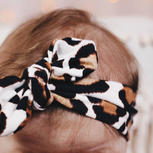 Ivory Knot Bow Headband