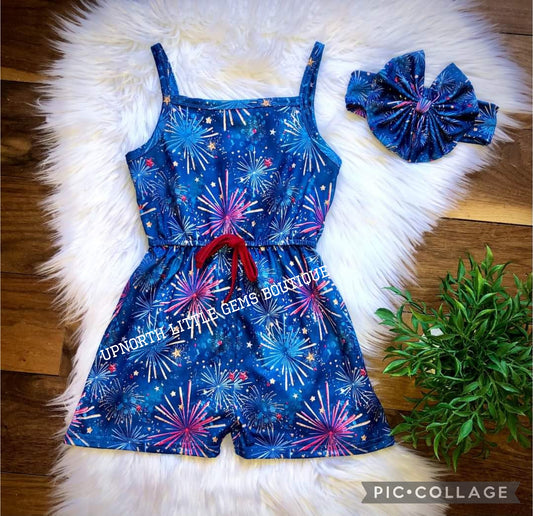 Fireworks Girls Romper