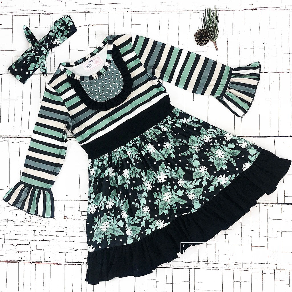 Winter Family Long Sleeve Dress