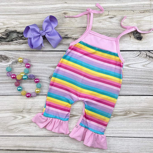 Rainbow Stripe Romper