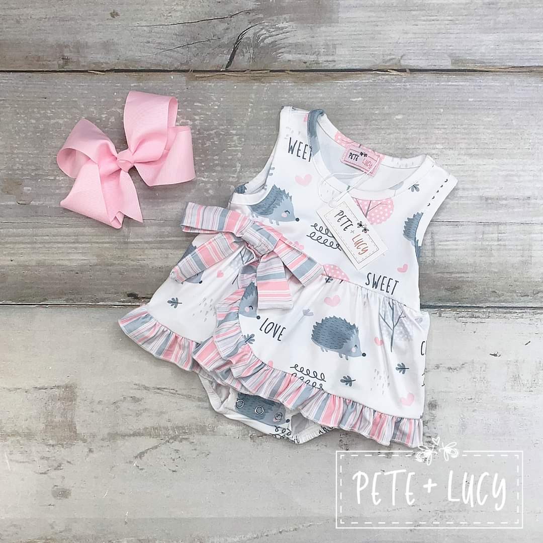 Hello Love Hedgehog Romper