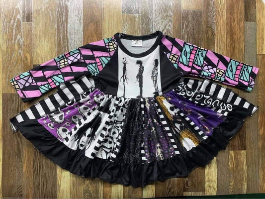 Purple Halloween Characters Dress