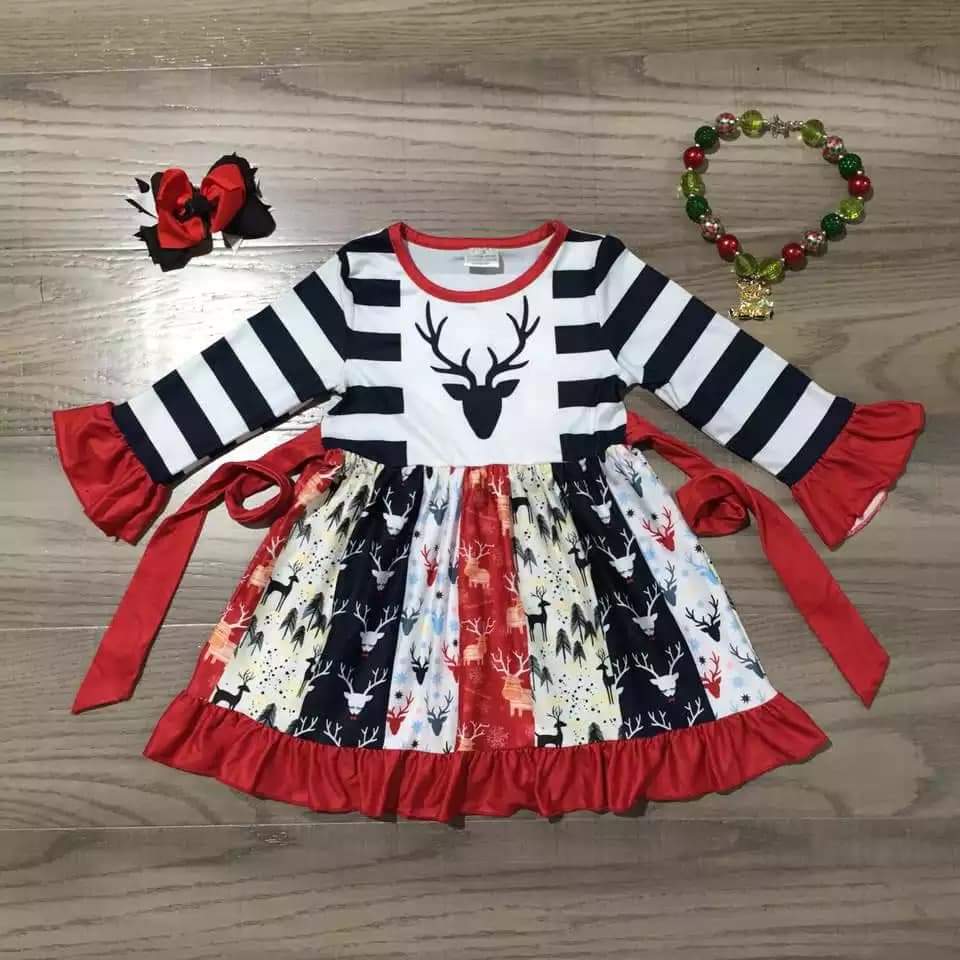 Black and White Deer Dress