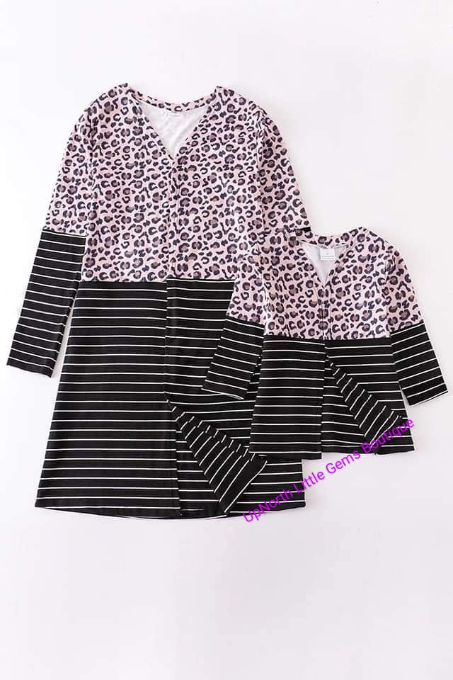 Women's Cheetah Striped Cardigan