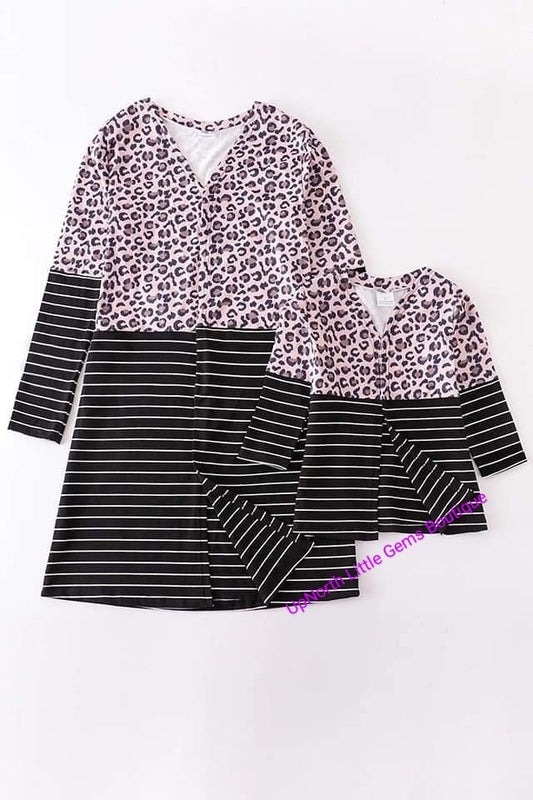 Kid's Cheetah Striped Cardigan