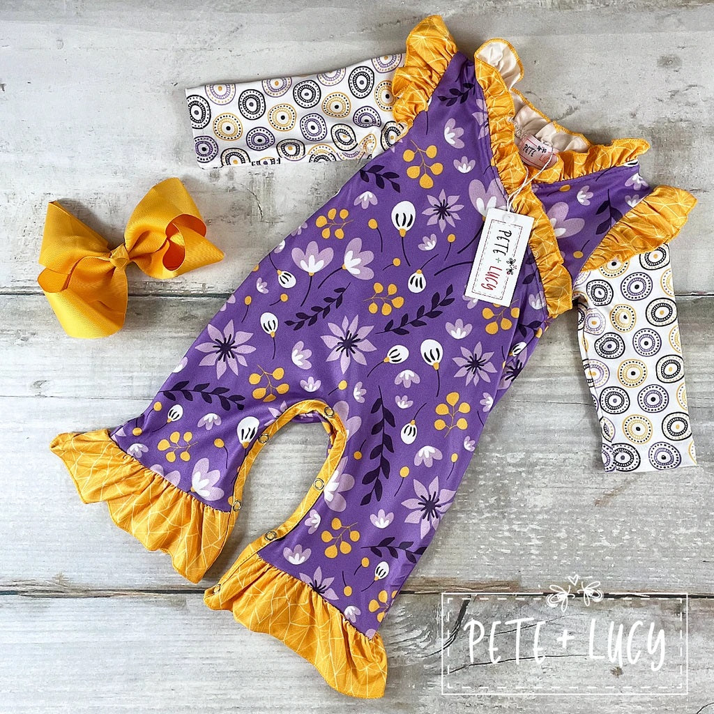 Lemon and Lavender Romper