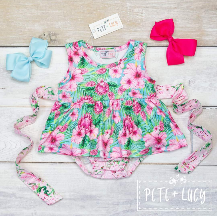 Vintage Floral Romper