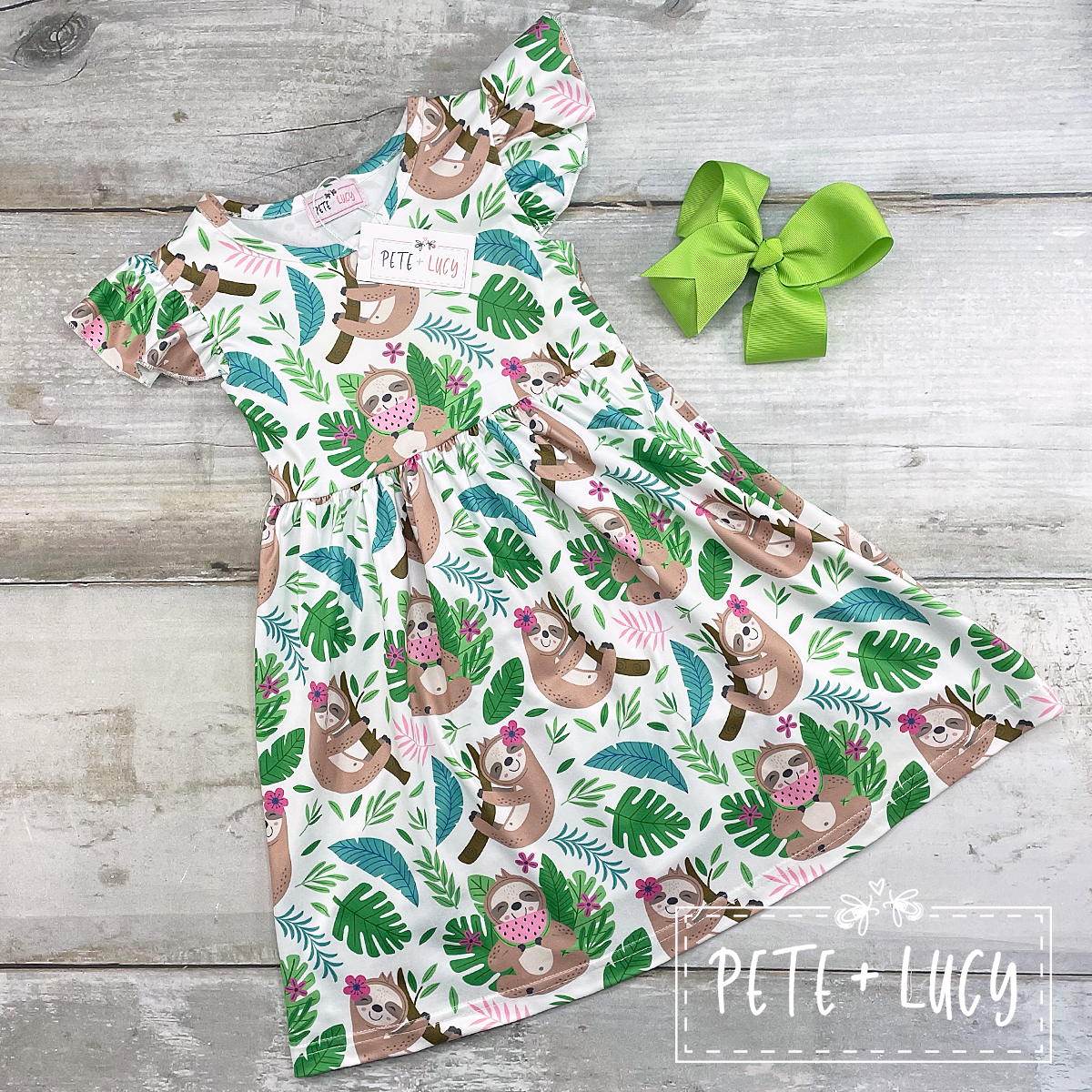Sloth Short Sleeve Dress