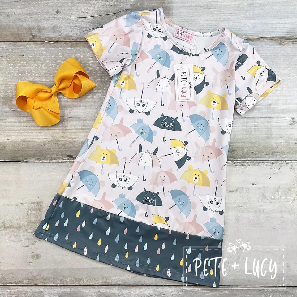 Stormy Zoo Short Sleeve Dress