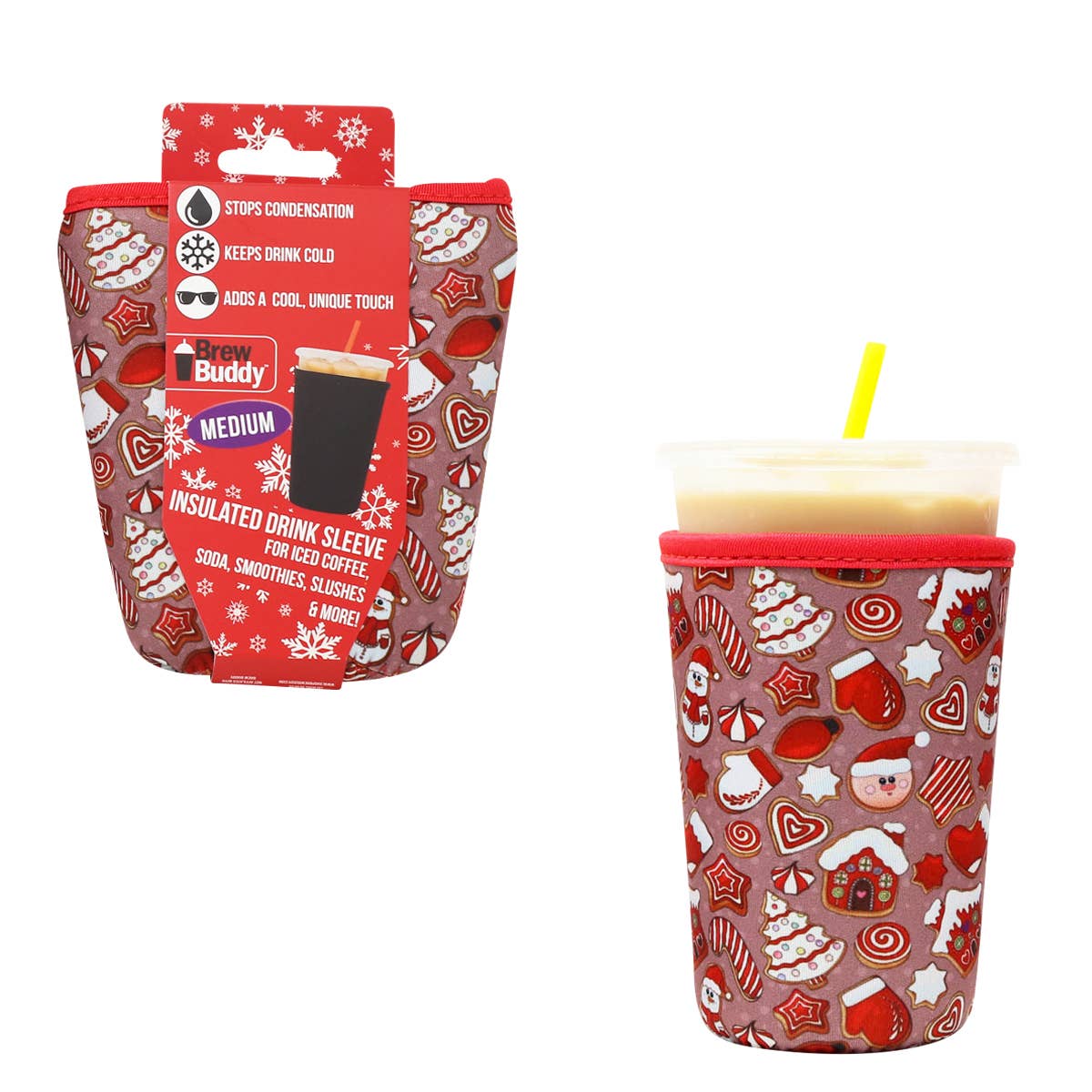 Holiday Brew Buddy Insulated Iced Coffee, Hot Coffee or Soda – UpNorth  Little Gems Boutique