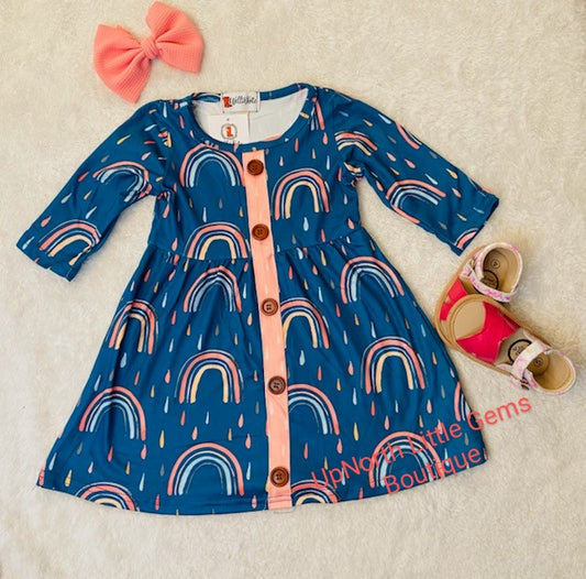 Rainbows and Rain Dress