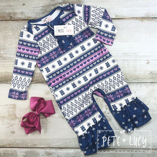 Winter Purple Romper
